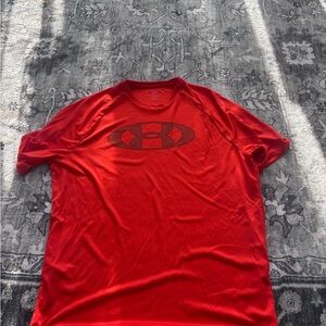 Under Armour Men's Bright Red Short Sleeve Tee